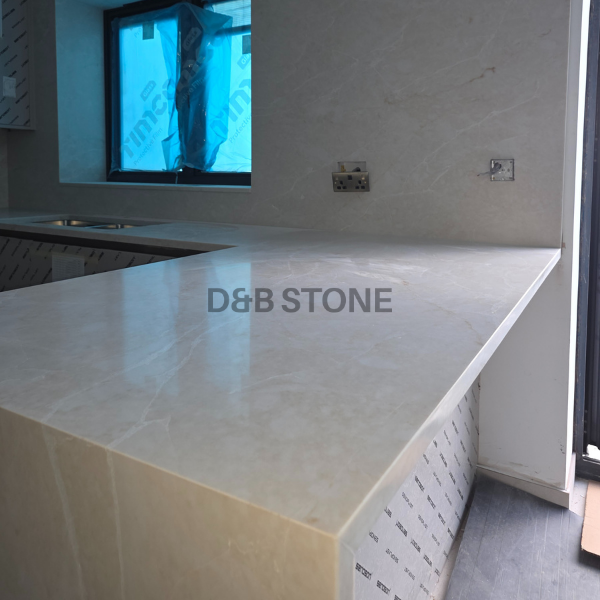 Warm beige porcelain (Taj-Mahal tone)